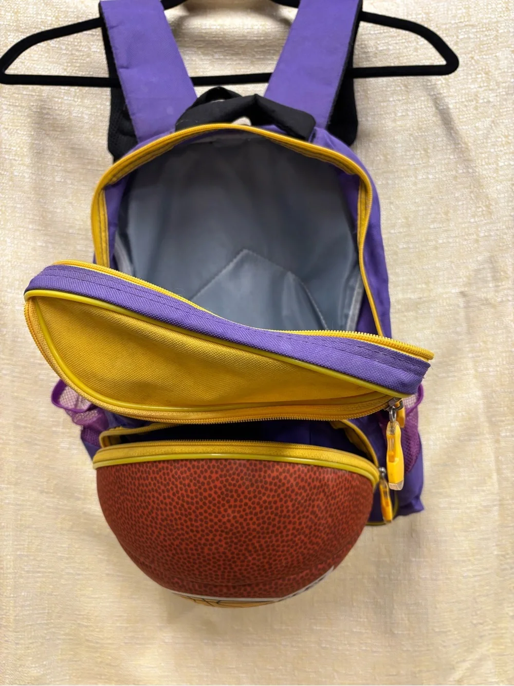 Lakers Kids Purple & Yellow Basketball Backpack